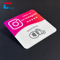 Autocollant NFC avec code QR personnalisé 10x10 cm, NTAG215, autocollant adhésif, lecture par balayage NFC, acrylique/PVC