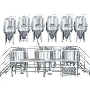 Bira fabrikası ve restoran için 1000L fabrika bira fabrikası ekipmanı bira ekipmanları üretim tesisi