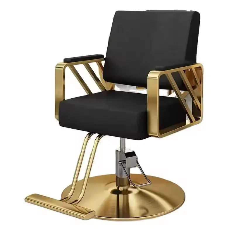Factory Direct Hydraulic Salon Chairs Rotating Metal Hairdressing Furniture for Salon Living Room Kitchen Outdoor Use