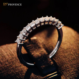 Anillo de Plata 925 con Baño de Oro y Diamantes, Joyería de Moda, Diseño Elegante y Minimalista, Anillo de Moissanita, Venta al por Mayor - Product Image 2