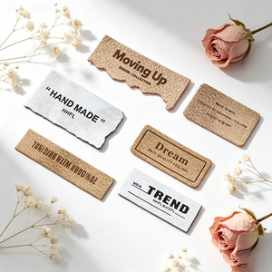 Parche de cuero PU personalizado con letras 3D, etiqueta de cuero sintético para coser, logotipo para jeans, sudaderas y accesorios de ropa. - Product Image 5