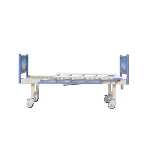 Medical Abs Manual Aluminum Metal Pediatric Children Child Hospital Beds With 2 Bed Sides