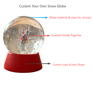 كرة ثلجية مخصصة لعيد الميلاد من الأكريليك المطبوع، تذكار وديكور منزلي - Product Image 3