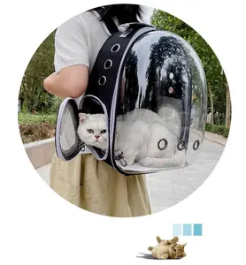 Outdoor Traveling Dog Cat Bag Pet Backpack Out Portable Space Pet Cabin Bag Cage Carrier Backpack