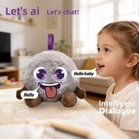 Boneka Silikon Interaktif Suara Pintar, Mainan AI Pendamping dengan Mata LED, Hadiah Bercerita untuk Anak Usia 5-7 Tahun (Unisex)