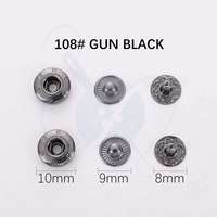 Boutons-pression métalliques de remplacement en gros, 4 pièces, 8-10MM, avec logo personnalisé