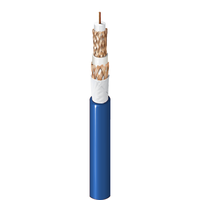 Cable Coaxial para Estadio Interior/Exterior, Cables de Comunicación de Aislamiento de HDPE de Espuma de Conductor de Cobre Desnudo Sólido, Triax 14 AWG