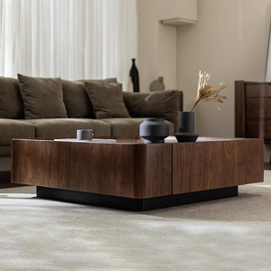Moderno legno <span class=keywords><strong>di</strong></span> noce con struttura in metallo <span class=keywords><strong>di</strong></span> Base minimalista design <span class=keywords><strong>salotto</strong></span> tavolino <span class=keywords><strong>da</strong></span> tè - Product Image 4