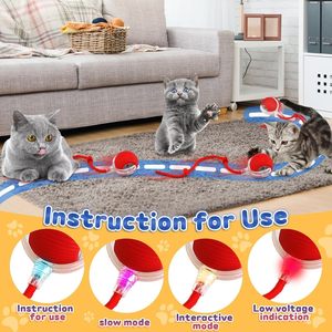 Balle interactive intelligente pour animaux de compagnie, balle roulante durable pour chats et chatons, activité de jeu en intérieur, entraînement et utilisation quotidienne - Product Image 5