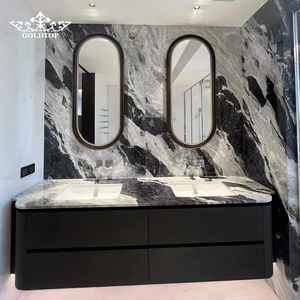 Mármol Serpentina Goldtop Popular con Vetas Blancas y Negras, Losas Grandes para Interiores, Islas de Cocina y Escaleras - Product Image 6