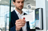 Bouton d'urgence programmable rechargeable RFID NFC BLE 5.0 pour fabricant de cartes Beacon, batterie 800 mAh IP66 pour employé