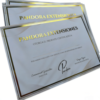 Papel de Seguridad para Certificados con Impresión Metálica Personalizada y Estampado en Caliente con Lámina Dorada