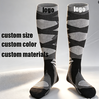 Chaussettes d'équitation de qualité supérieure, personnalisées avec logo, hauteur genou, anti-humidité, séchage rapide, respirantes, pour entraînement équestre adulte