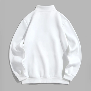 Nouveaux sweats en molleton unisexes Vente en gros Sweat à capuche à manches longues pour hommes avec demi-fermeture éclair pour l'automne et l'été - Product Image 1