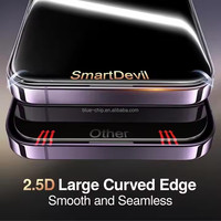 Protector de Pantalla de Vidrio Templado Antiestático 2.5D HD Transparente con Aplicador Antipolvo para iPhone 18 17 16 Pro Max