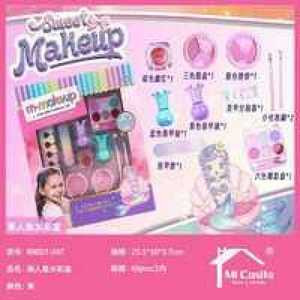 Mermaid Big Color Box Children's Makeup Toy Set With Activated Carbon For Kids 4-6 Years Old Plastic Beauty Playset - Product Image 3