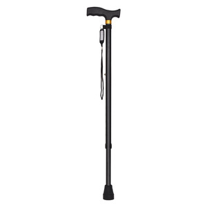 Adjustable Aluminum Alloy Walking Stick With Rubber Tip For Elderly Support - Product Image 1