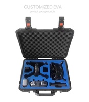 Boîte en plastique à coque dure antichoc, logo personnalisé, couleur OEM, matériau pp noir, étui de transport d'outils en plastique dur, vente en gros