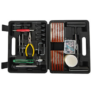 Kit de réparation de pneus sans chambre à air pour moto TOOLON avec outils en acier au carbone, poignée antidérapante, bouchons de réparation de pneus noirs, garantie 1 an - Product Image 3