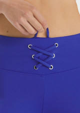 Conjunto de entrenamiento de Yoga de mujer apretado de longitud completa con doble bolsillo con correas delanteras al por mayor OEM - Product Image 5