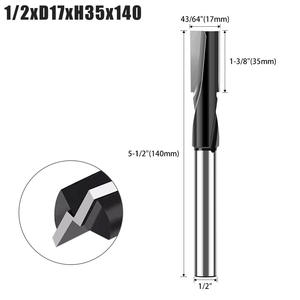 Rallonge de trou de serrure de porte Fraise à rainurer Nettoyage Fond Spiral Tenon Trou Travail du bois - Product Image 6