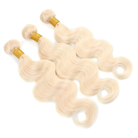 Perruque en cheveux brésiliens Remy Waterwave, tissée à la main, double trame, traitée à l'acide, extensions lisses comme des baguettes pour tressage