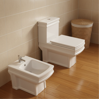 Ensemble de sanitaires élégants GUCI, toilettes en céramique classiques et aristocratiques, bidets