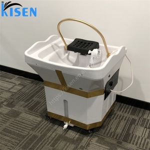 Kisen Professional Head Spa Backwash Shampoo Bowl Sink Portable Shampoo Basin with Water tank Water <b>Heater</b> No Plumbing - Product Image 3