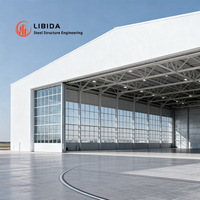 Hangar d'avions, structure en acier, entrepôt certifié CE, atelier à grues à plusieurs étages, bâtiment préfabriqué