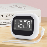 Jam Alarm Digital Elektronik Modern dengan Getaran, Alarm Ganda, Fungsi Snooze, Pengaturan Waktu Musim Panas (DST), Cocok untuk Pensiun
