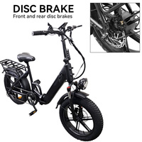 Vélo électrique pliable en alliage d'aluminium robuste avec écran LCD clair, suspension intégrale, pour la conduite hors route en montagne