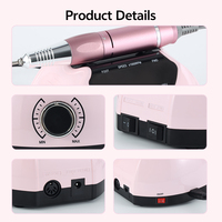 Ponceuse à Ongles Électrique de Bureau Haute Qualité 35000 tr/min 65W pour Retrait et Façonnage des Ongles