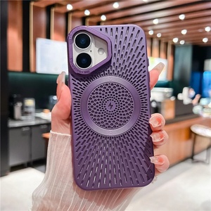 Funda Protectora Magnética Mate con Disipación de Calor y Lente Hueca para iPhone 16 15 14 13 12 Pro Max Plus, Carcasa Trasera Delgada y Rígida de PC - Product Image 5