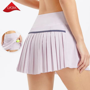 กระโปรงเทนนิส DK01แบบ<span class=keywords><strong>2</strong></span> in 1ของผู้หญิงกระโปรงกีฬาเทนนิสอัดจีบกระโปรงกีฬาวิ่งฟิตเนสแบบกำหนดเอง - Product Image 1