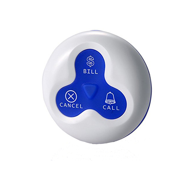 Daytech Wireless Three-Key Call Button Clinic Nurse Calling System Restaurant Use IP55 Waterproof 100m Range Paging System