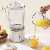 Draagbare elektrische sapcentrifuge beker, USB oplaadbaar, voedselveilig PC-materiaal, hoge snelheid blender