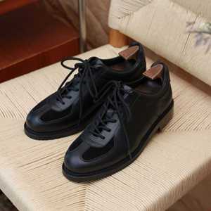 Men's HANMCE ZY-Y06 German Trainer <b>Bowling</b> Shoes Summer Office Career Pointed Toe Breathable Lace-up Anti-Slip Rubber Outsole - Product Image 1