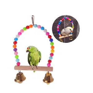 热卖环保丰富多彩的鸟类藏品鹦鹉玩具套装歌唱的小鸟玩具/