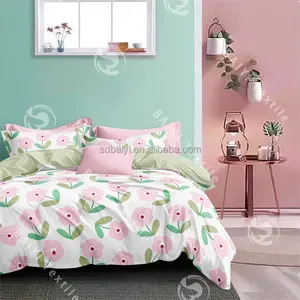 Luxury Soft Like Cotton Bed Sheet Duvet Covers Sets For King Size Bed