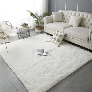 Alfombra Grande de Pelo Largo Teñida, Ultra Suave y Esponjosa, de Fibra Artificial, para Sala de Estar, Dormitorio, Habitación Infantil, Decoración de Interiores, Color Oscuro - Product Image 5