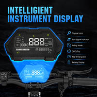 Potente Scooter Eléctrico de 1200W con Doble Motor y Pantalla Inteligente, 48V 23Ah, Scooter Eléctrico Plegable Todoterreno para Adultos
