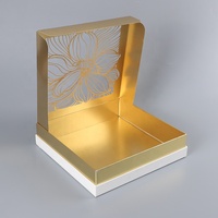 Vente en gros Boîte à provisions personnalisée Boîte cadeau au design de luxe avec couvercle transparent Boîte pliante en papier de carton rigide