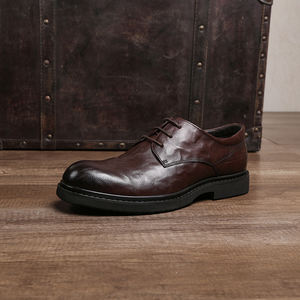Zapatos clásicos de moda para hombre, calzado Formal, de buena calidad, ligero, piel de terciopelo, Eva, negro, marrón, Oxford - Product Image 4