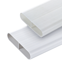 Conduit d'air plat en ABS et PVC et tuyau de ventilation Système d'air extérieur dédié pour pièces HVAC Climatisation