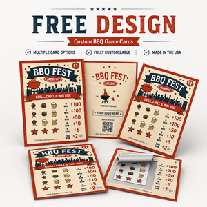Boletos con Lengüeta de Arranque Impresos Digitalmente Personalizados, Impresión Vívida, Tarjetas Promocionales para Barbacoas, Juegos para Restaurantes y Eventos - Product Image 4