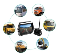 Caméra de recul sans fil magnétique à énergie solaire avec moniteur IPS 7 pouces, système de sécurité DVR pour voiture, camion, camping-car, remorque