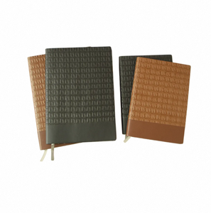 Special Design Leather Cover Sewing Binding <b>Cute</b> Weekly Organizer Diary <b>Notebook</b> for Women Gift - Product Image 1