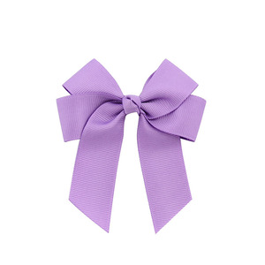 Großhandel Gros grain <span class=keywords><strong>Ribbon</strong></span> Bow Haarnadel Mädchen Haars chleifen Boutique Solid Hair Clip Handmade Bowknot Clip für Kinder Haarschmuck - Product Image 5