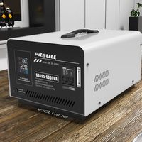 Stabilisateur de tension automatique de précision monophasé série Pitbull SOA 5 kVA, régulateur AC 220 V en aluminium 50 Hz/60 Hz AVR avec affichage LED