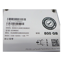 Nouveau Disque SSD Externe 4D43D 480 Go SAS 12 Gbit/s Lecture Intensive MLC 2,5 pouces avec Port d'Extension SATA HUSMR3280ASS200 DEXX pour Serveur PowerEdge